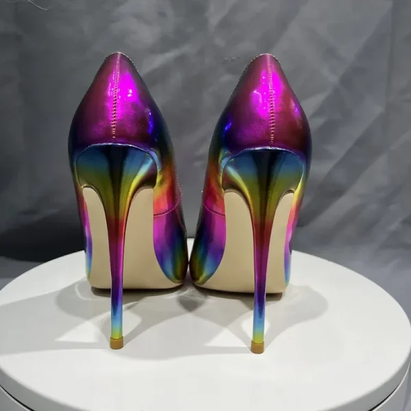 Colorful Patent Sexy Women Pointy Toe High Heel Shoes