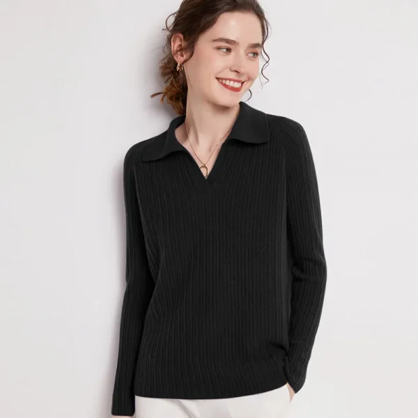 Winter new 100% Merino wool pullover Cashmere Sweater Women's - Image 5