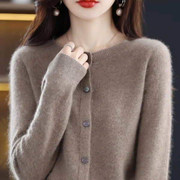 sweater women's first-line ready-to-wear cashmere cardigan - Image 2