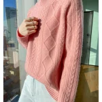 Wool pullover Cashmere sweater Women's half turtleneck - Image 6