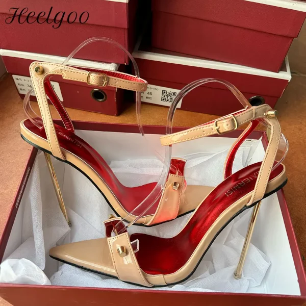 12cm Nude High Heels Stilettos Sexy Summer Sandal Women - Image 2