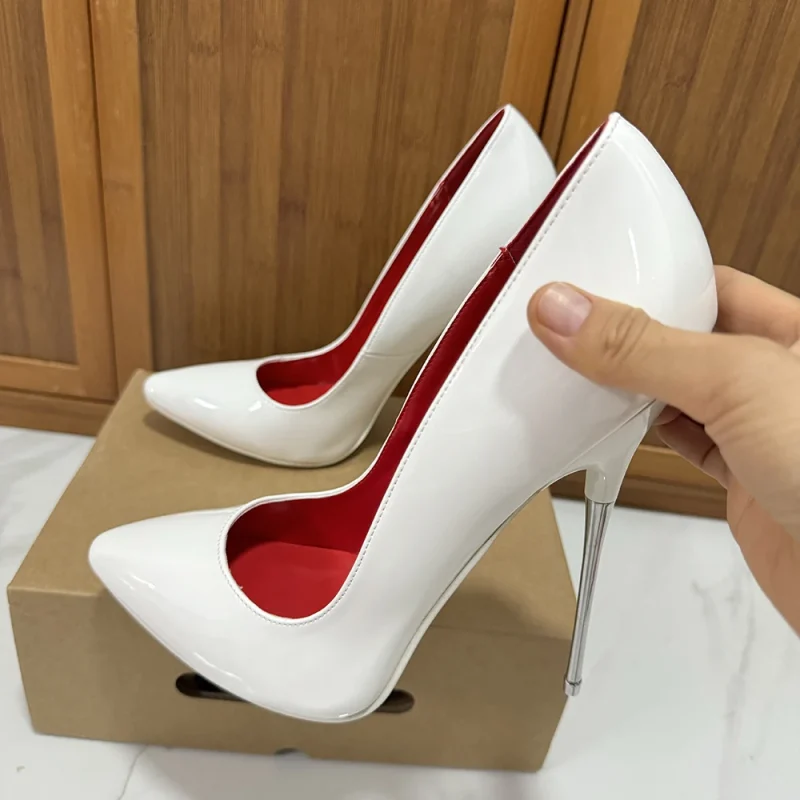 2025 New Arrival 16cm High Heels All White Pole Dancing - Image 2