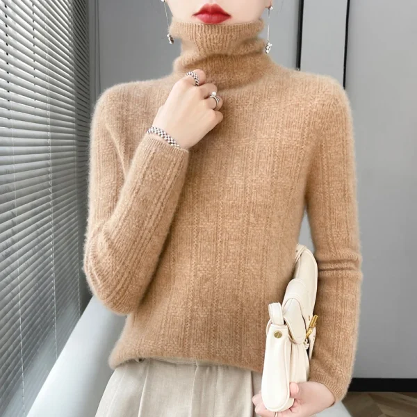 wool women's cashmere sweater autumn and winter fashionable - Image 5