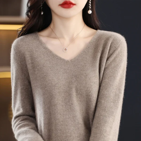 Cashmere sweater women's sweater in autumn and winter - Image 6