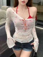 Women's Summer Pure Sexy Halter Neck Thin Top Female Clothes