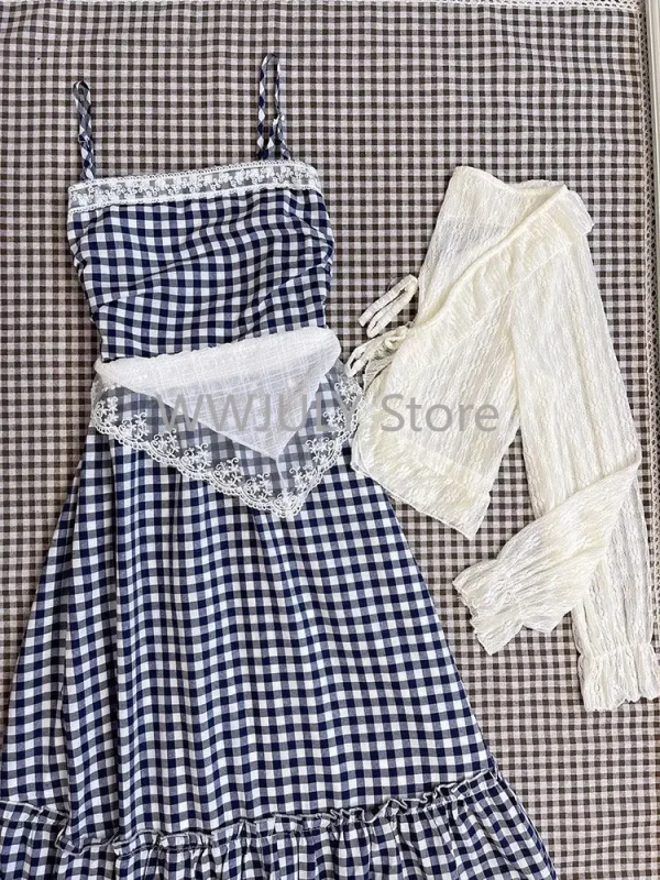 Woman Korean Fashion 2 Piece Set Pure Color Short Tops - Image 4