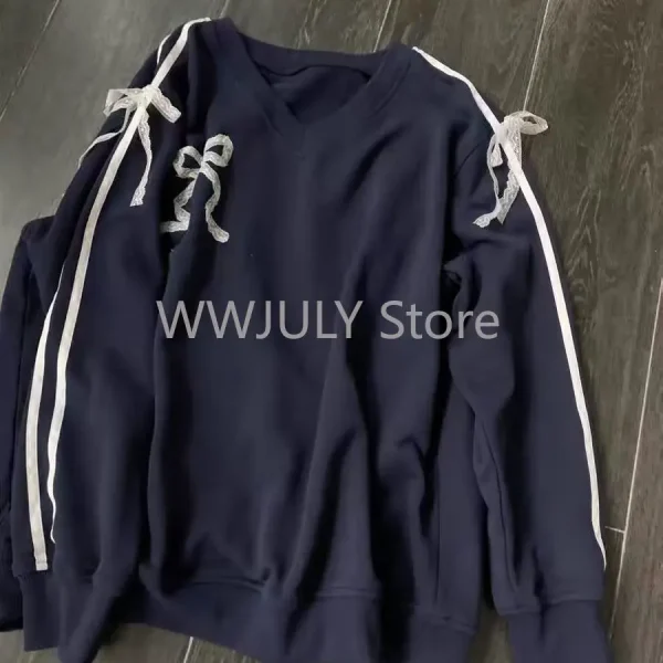 Hoodie Women Casual Korean Fashion Pullover Sweatshirt Tops - Image 4