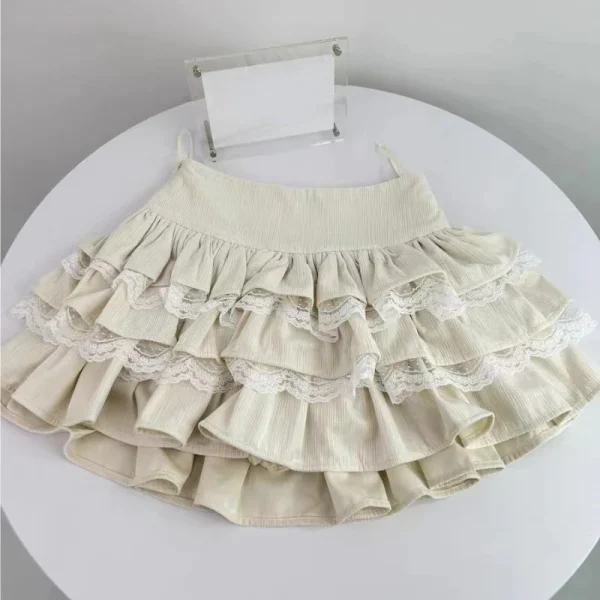 Mini Cake Skirt Lace Lolita Kawaii Clothing Party Fashion - Image 6