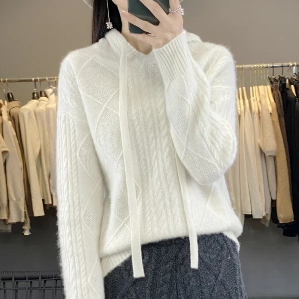 wool pullover Fall/winter new cashmere sweater women's - Image 2