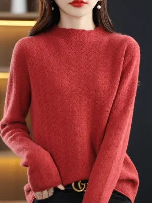 wool cardigan Autumn and winter new cashmere sweater