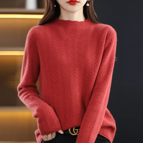 wool cardigan Autumn and winter new cashmere sweater