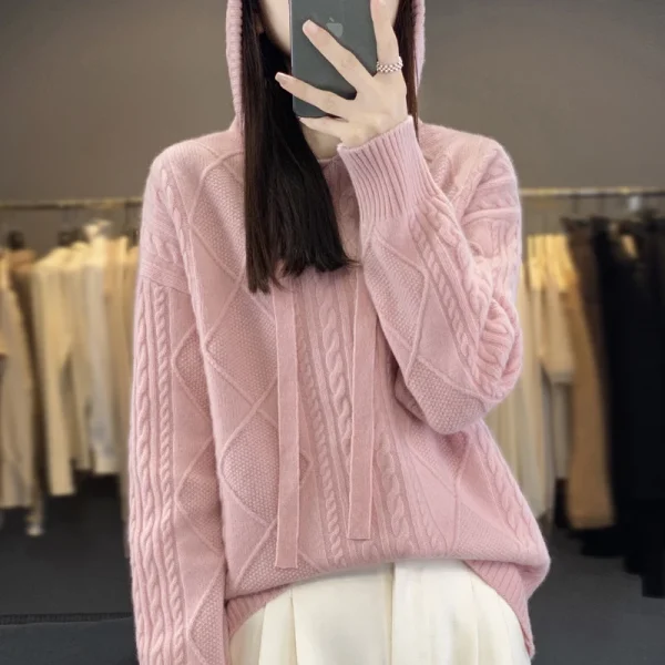 wool pullover Fall/winter new cashmere sweater women's - Image 4