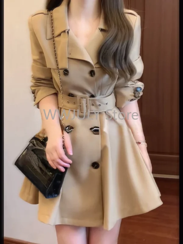 Winter Woman Korean Fashion Tops Trench Coats - Image 4