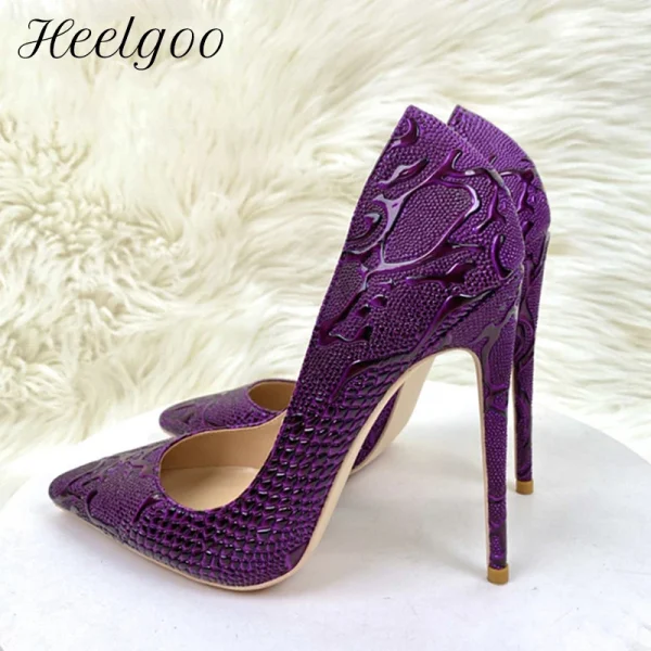 Women Sexy Pointy Toe High Heel Shoes Plus Size 33-46 Party Show - Image 2