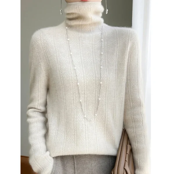 wool women's cashmere sweater autumn and winter fashionable - Image 4