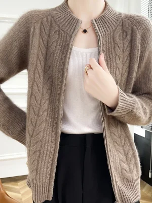 wool cardigan New cashmere sweater in autumn and winter women’s