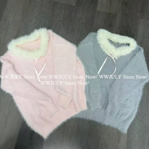 Cute Jumper Sweet Pullovers Women's Clothing 2025 - Image 2