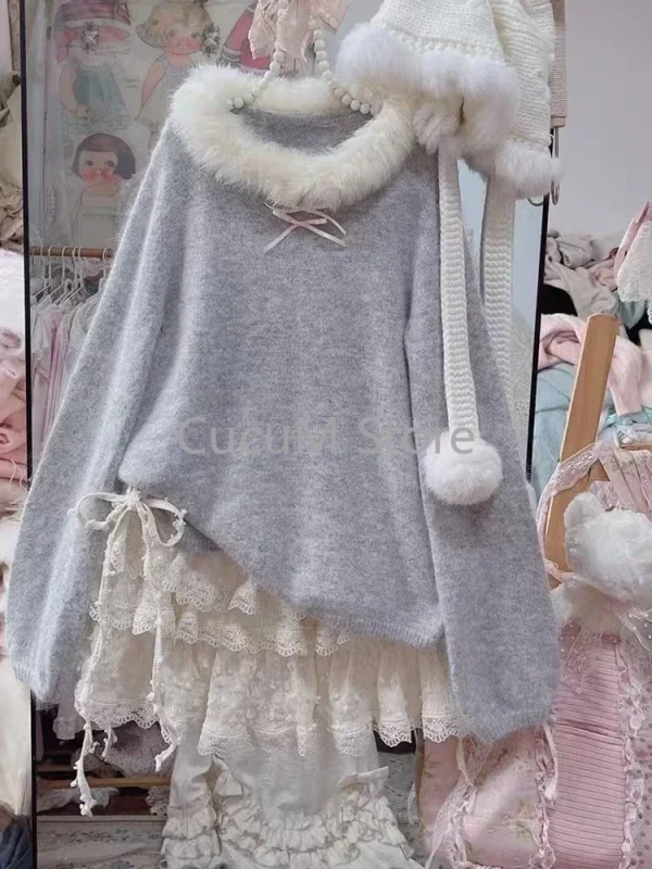 Cute Jumper Sweet Pullovers Women's Clothing 2025 - Image 6