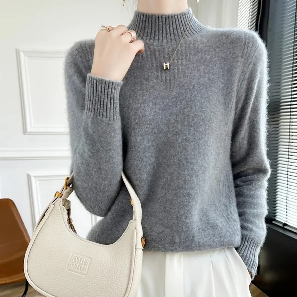 women's sweaters in autumn and winter  merino wool - Image 4