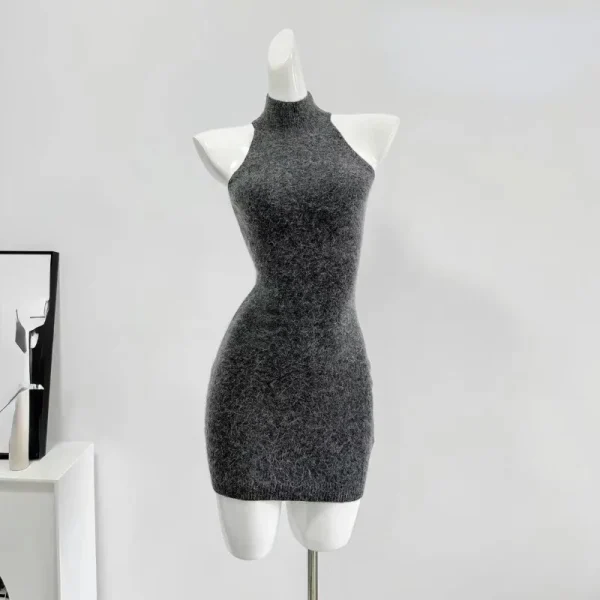 Elegant Knitted Suit Woman Korean Fashion - Image 5