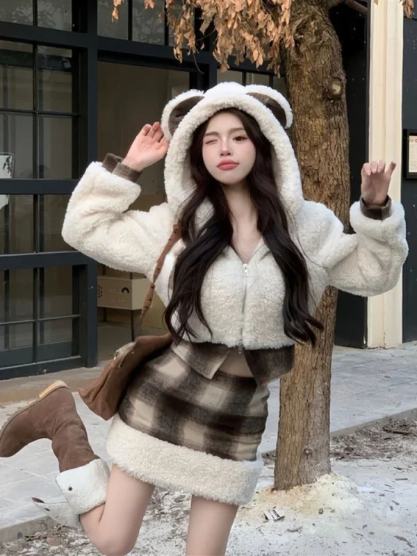 Japanese Style Kawaii Warm Suit Outwear Casual Coat - Image 5