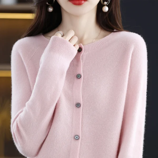 sweater women's first-line ready-to-wear cashmere cardigan - Image 3