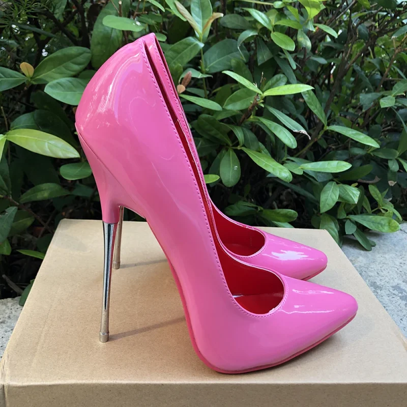 16cm Metal Thin High Heels Women Sexy Stilettos Pumps - Image 2