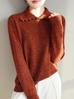 Pearl String Winter Merino wool cashmere pullover