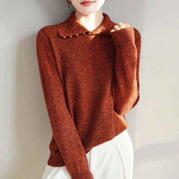 Pearl String Winter Merino wool cashmere pullover