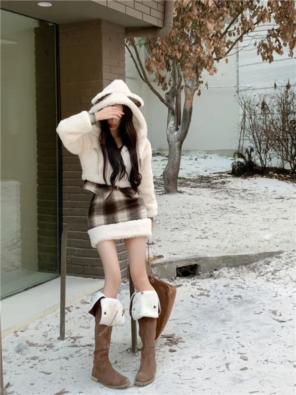 Japanese Style Kawaii Warm Suit Outwear Casual Coat - Image 4