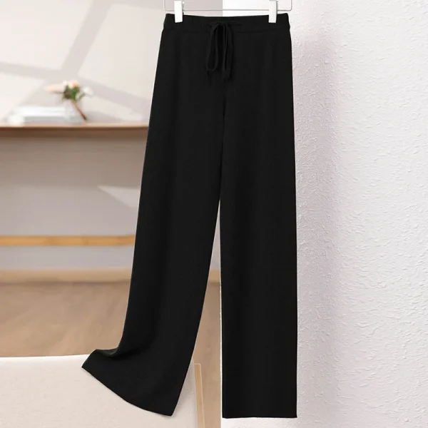 Wool new knitted trousers for autumn and winter Casual women's - Image 6