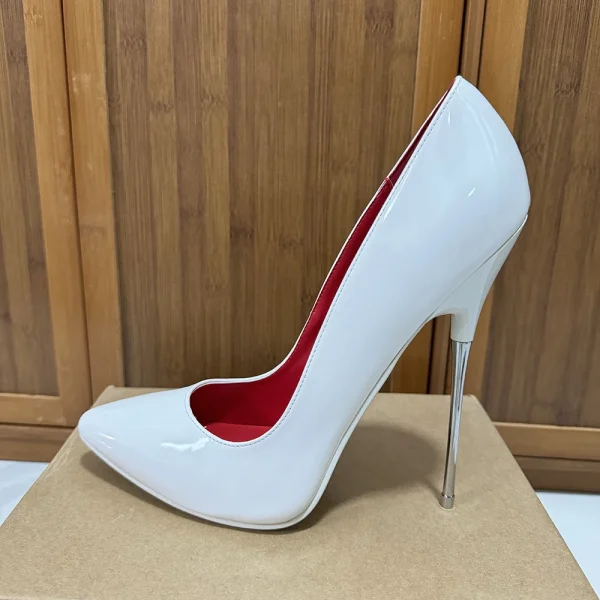 2025 New Arrival 16cm High Heels All White Pole Dancing - Image 3