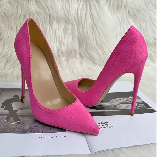 Women Pointy Toe High Heel Shoes Elegant Office Ladies