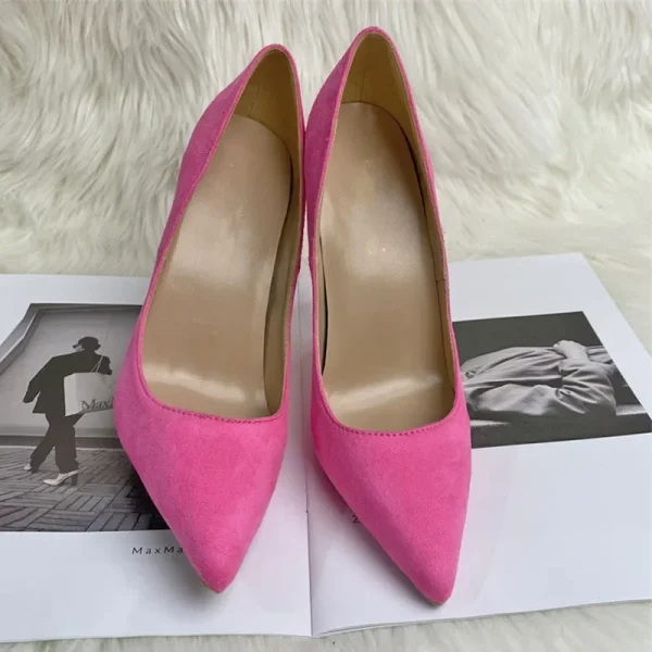 Women Pointy Toe High Heel Shoes Elegant Office Ladies - Image 6