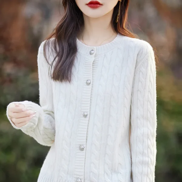 cashmere Cardigan Autumn/Winter cashmere sweater Women's cardigan - Image 5