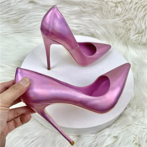 Women Pointy Toe High Heel Shoes for Wedding Bride maids Party