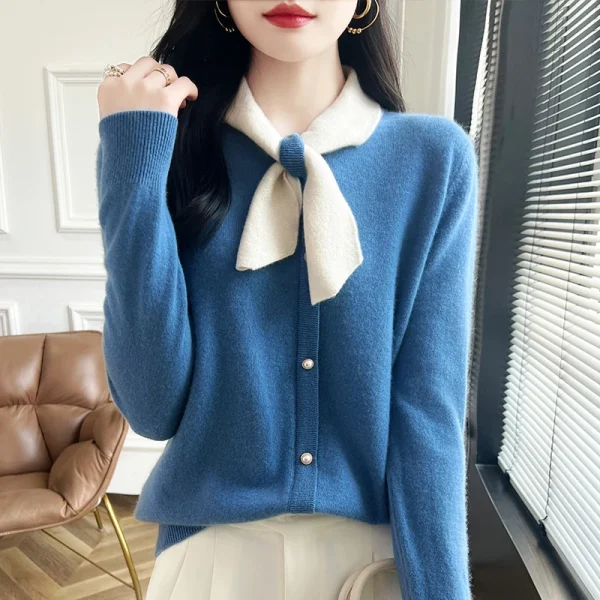 Winter Merino wool cashmere sweater Cardigan