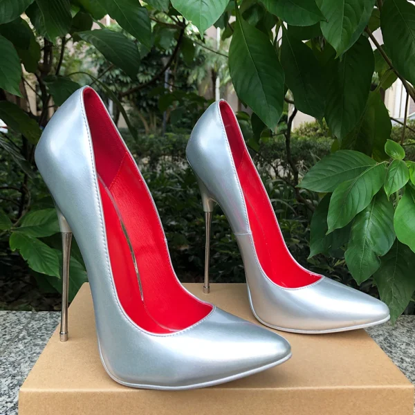 High Heels Women Sexy Solid Silver Color Sexy Women