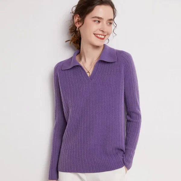 Winter new 100% Merino wool pullover Cashmere Sweater Women's - Image 4