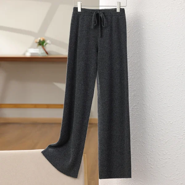 Wool new knitted trousers for autumn and winter Casual women's