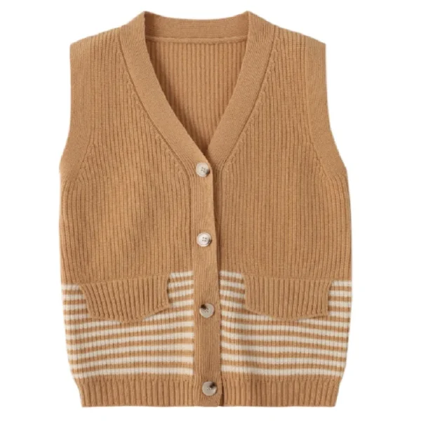 Wool women's vest spring new cardigan fashion - Image 6