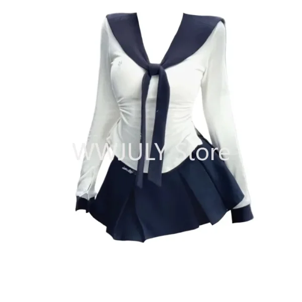 Basic Tops Sweet Slim Mini Skirt Fashion Elegant Suit Woman - Image 5