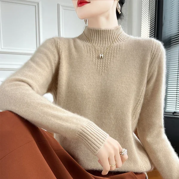 women's sweaters in autumn and winter  merino wool - Image 2