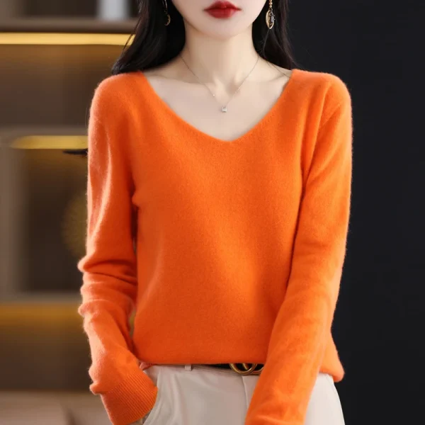 Cashmere sweater women's sweater in autumn and winter