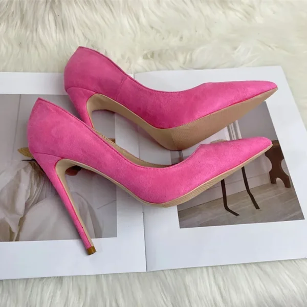 Women Pointy Toe High Heel Shoes Elegant Office Ladies - Image 5