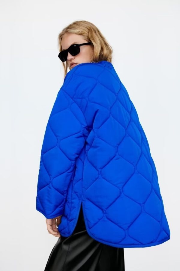 Retro Slimming Cotton Padded Jacket - Image 3