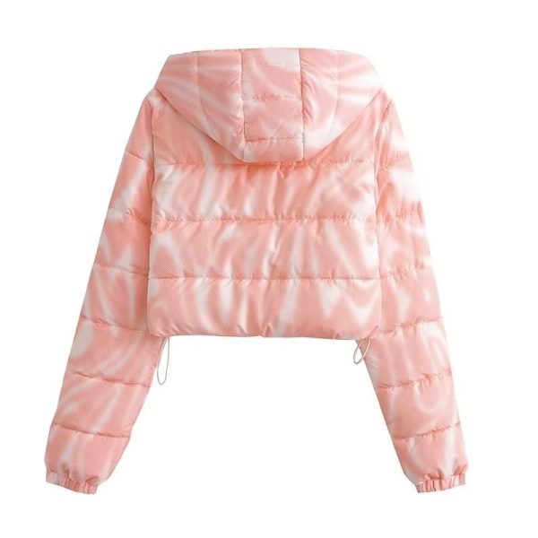 Printed Hooded Cotton Coat - Image 2