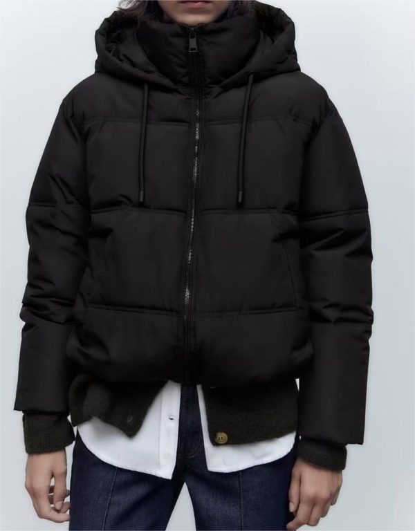 Hooded Short Down Cotton Jacket