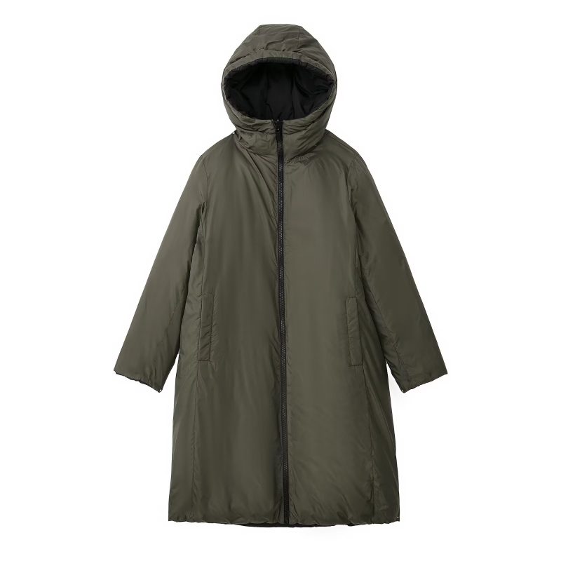 Women's Retro Hooded Cotton Coat - Image 2