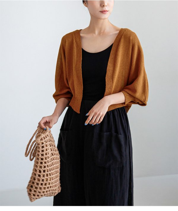 Pure Linen Wide-Leg Culottes - Image 3